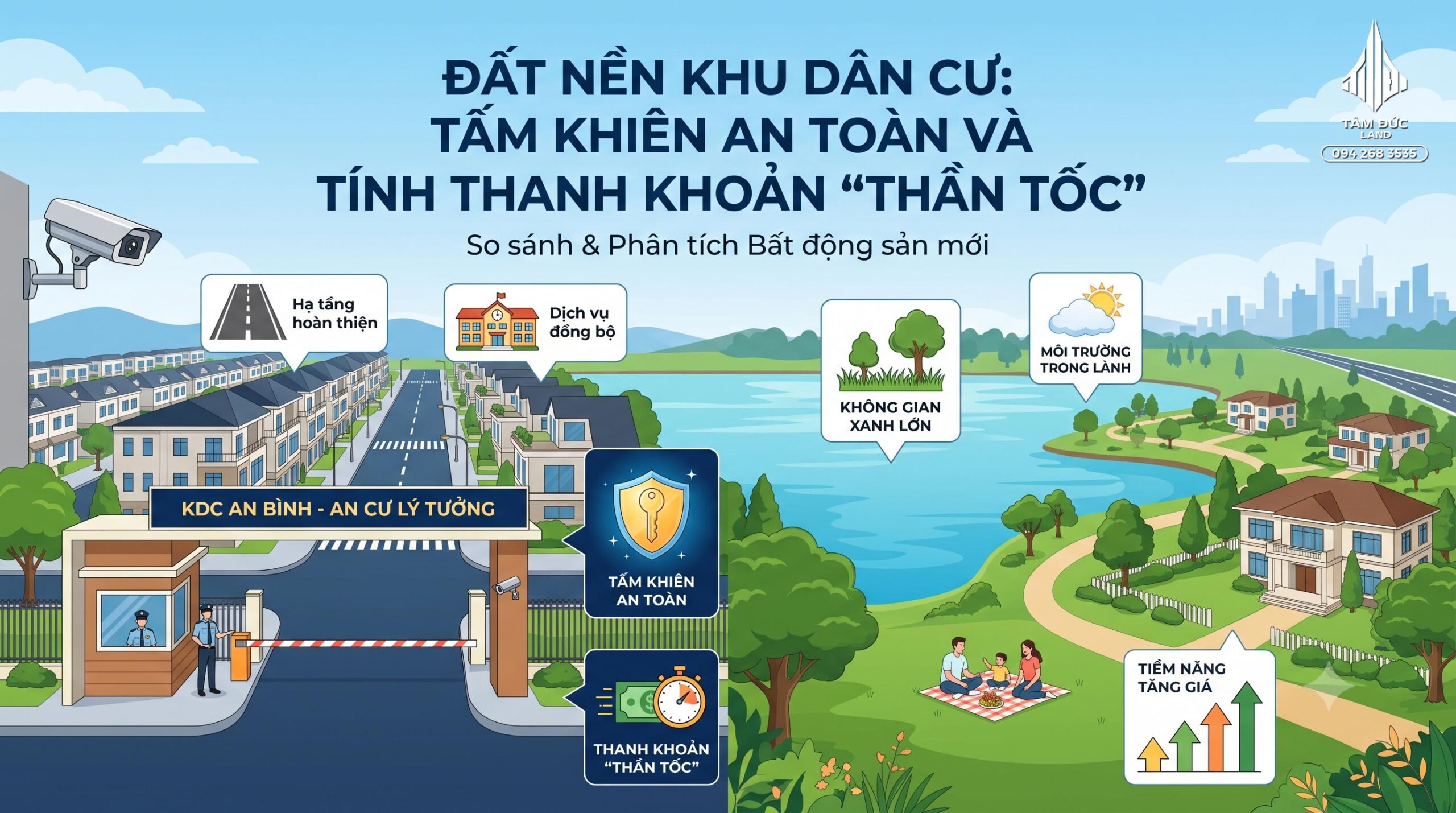 Đất nền khu dân cư hay đất ven đô tốt hơn?