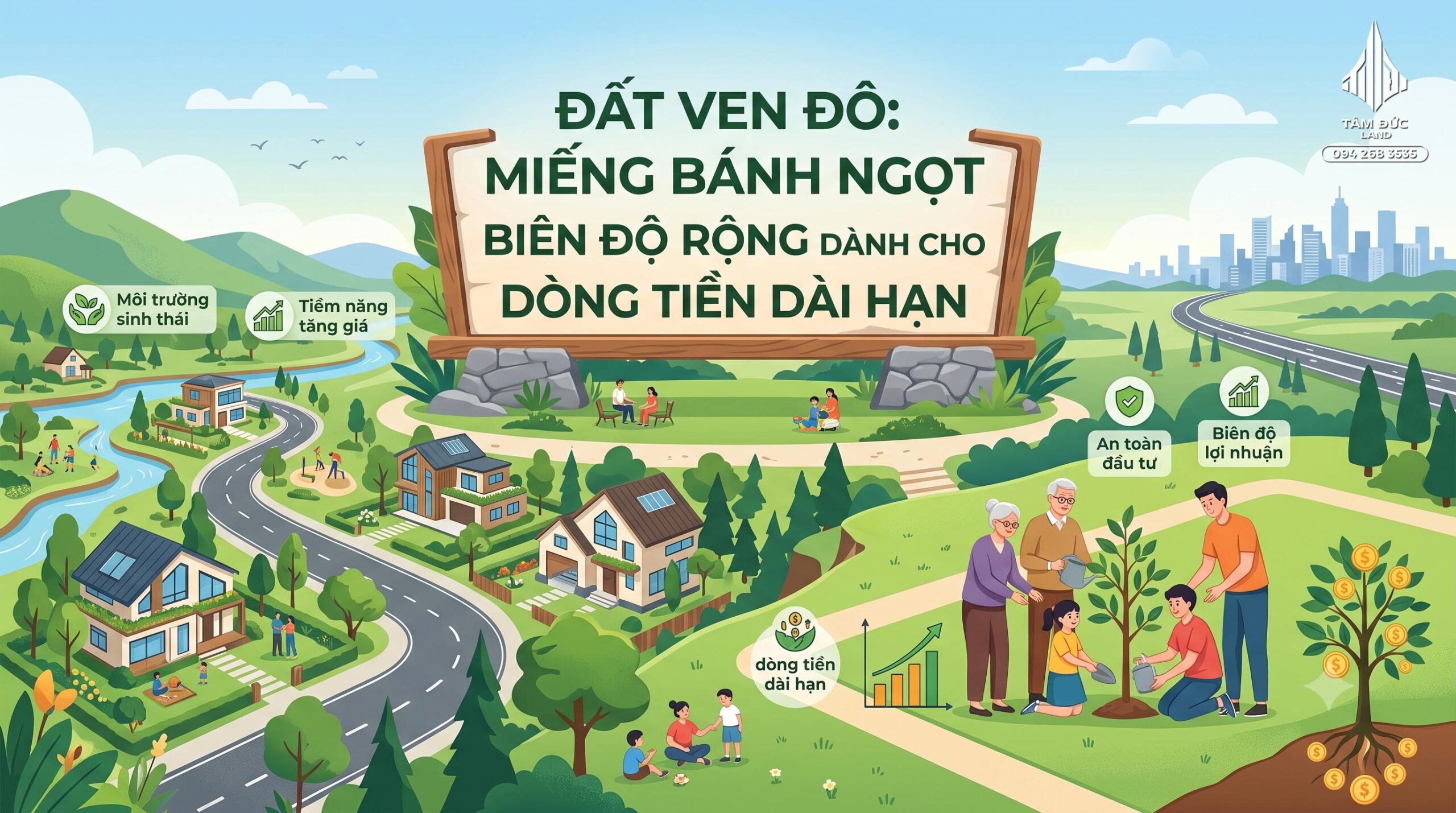 Đất nền khu dân cư hay đất ven đô tốt hơn?