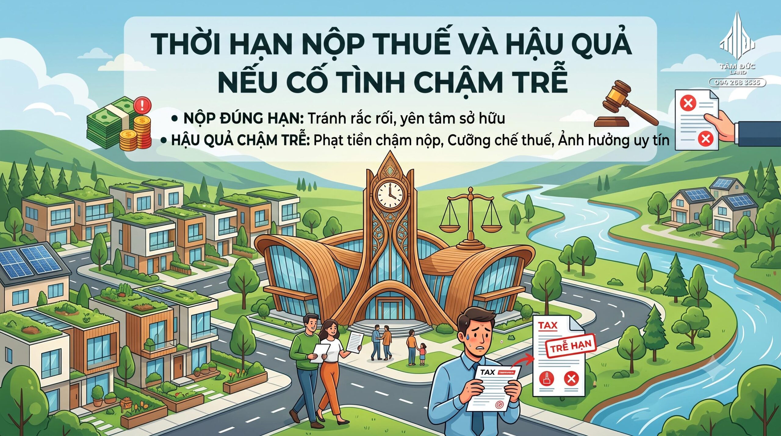 Đất thổ cư 100% có phải đóng thuế hằng năm không?