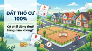Đất thổ cư 100% có phải đóng thuế hằng năm không?