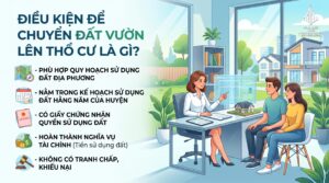 Điều kiện để chuyển đất vườn lên thổ cư là gì?