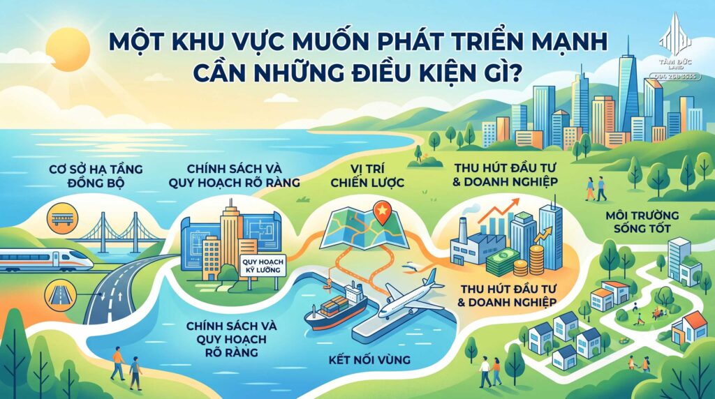 Một khu vực muốn phát triển mạnh cần những điều kiện gì?