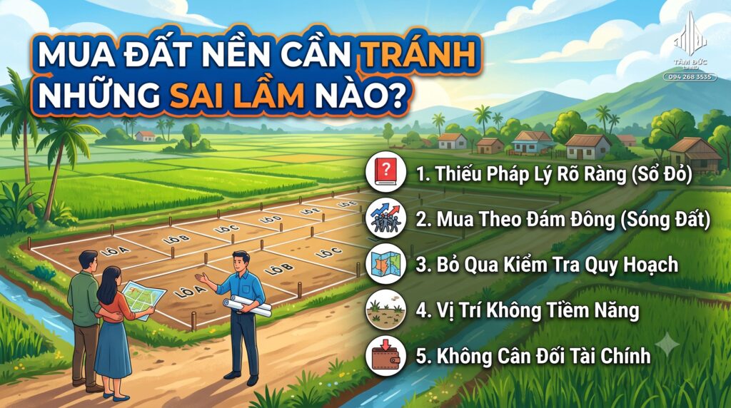 Mua đất nền cần tránh những sai lầm nào?