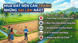 Mua đất nền cần tránh những sai lầm nào?