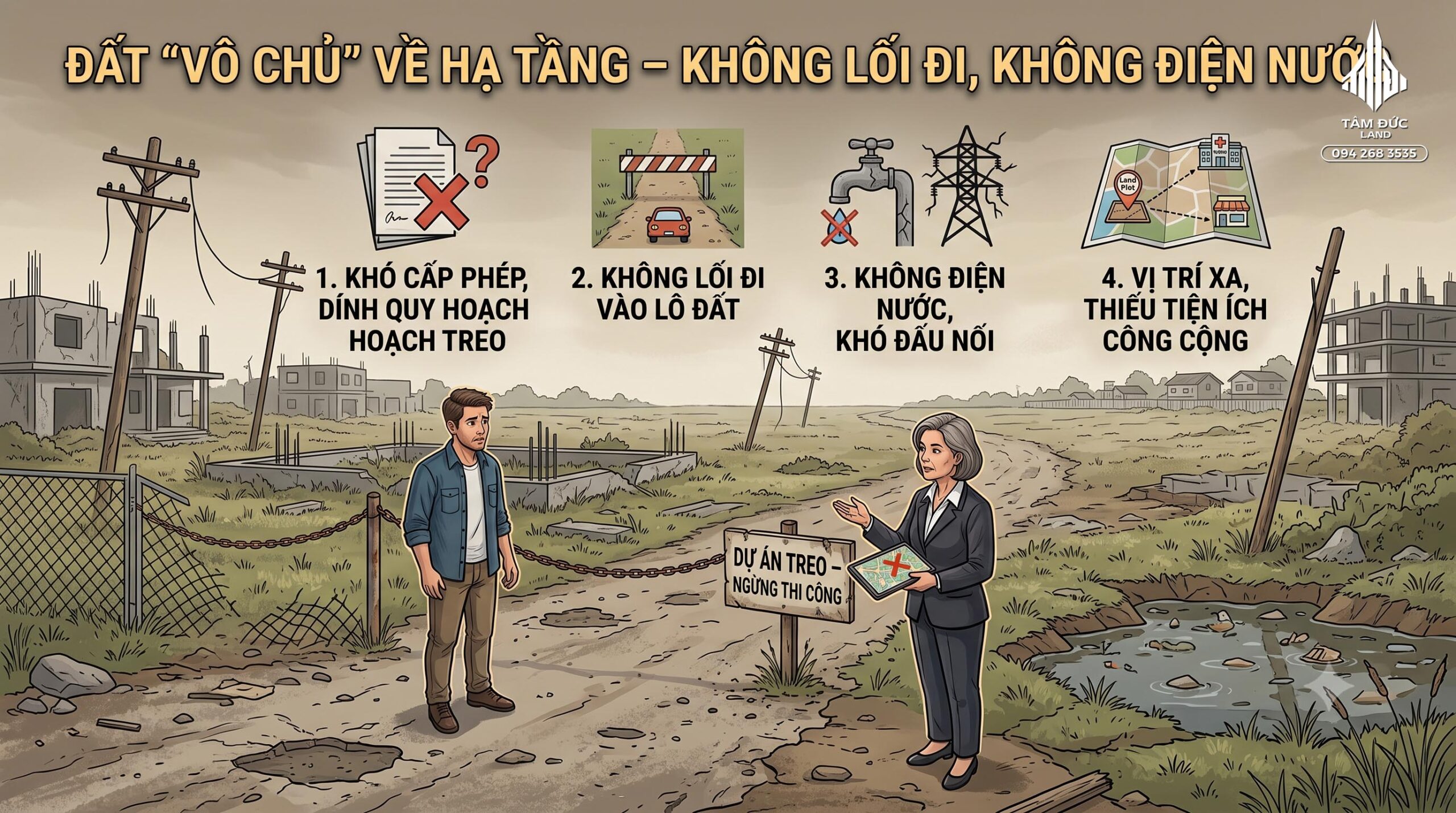Tại sao có những lô đất giá rẻ nhưng không ai mua?