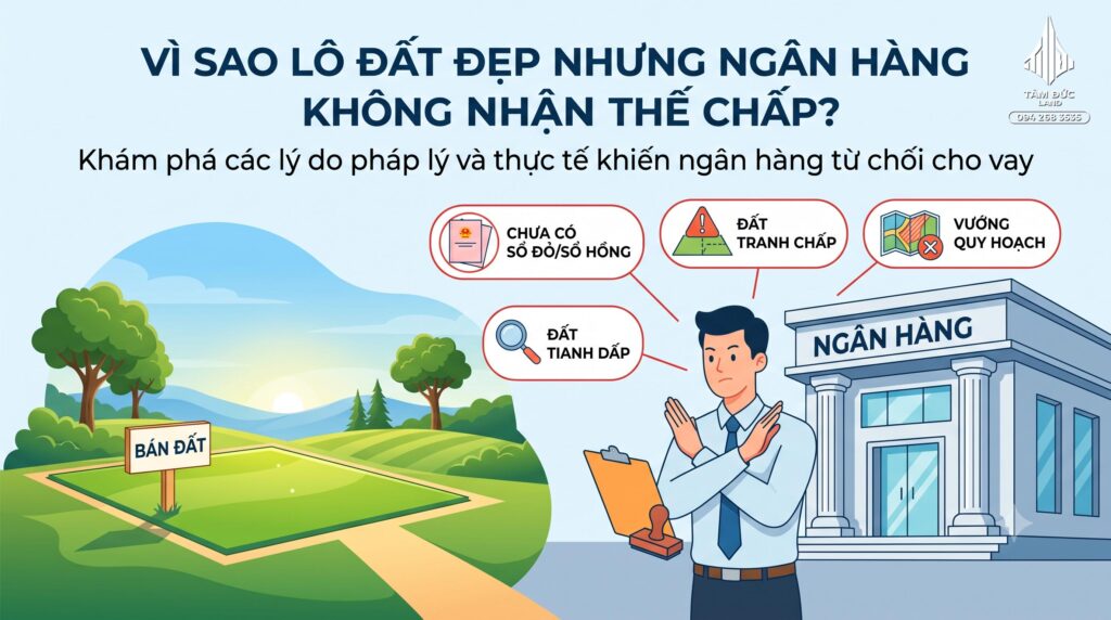 Vì sao lô đất đẹp nhưng ngân hàng không nhận thế chấp?