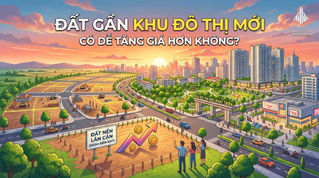Đất gần khu đô thị mới có dễ tăng giá hơn không?