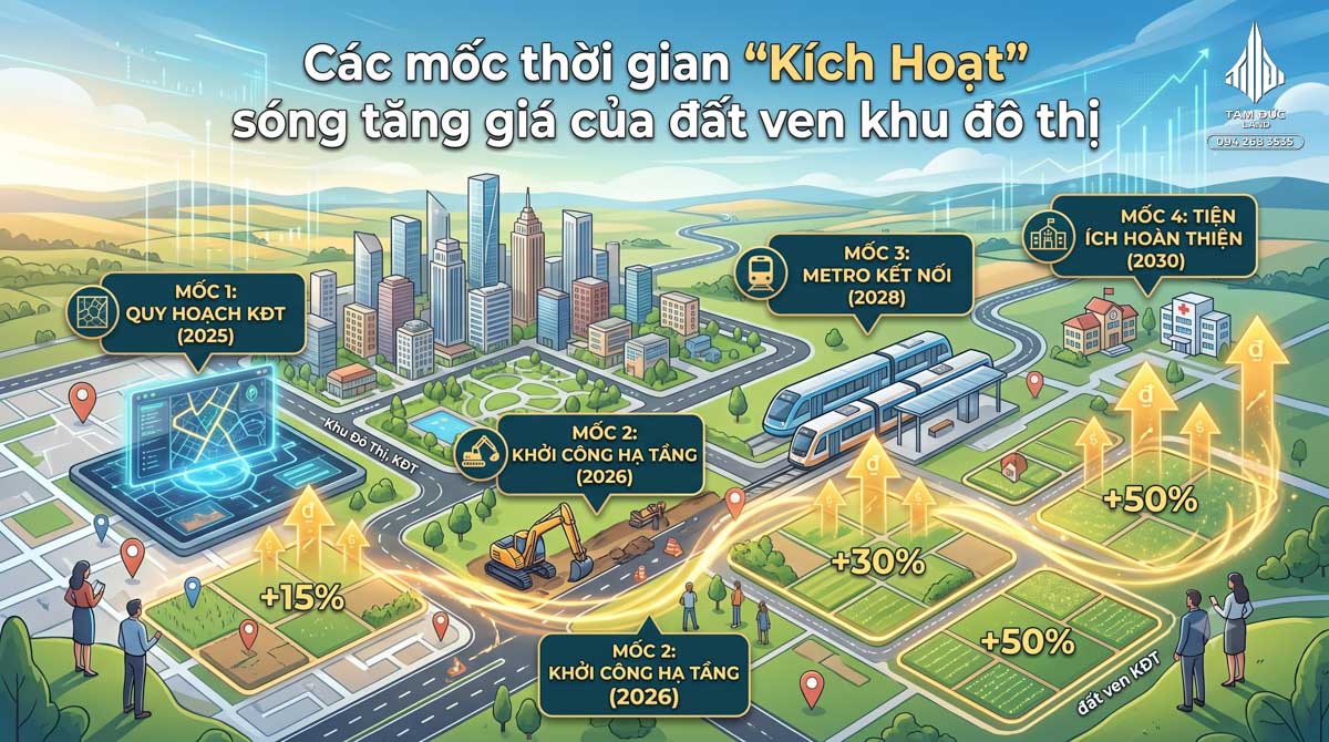 Đất gần khu đô thị mới có dễ tăng giá hơn không?