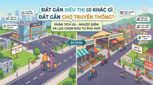 Đất gần siêu thị có khác gì đất gần chợ truyền thống?