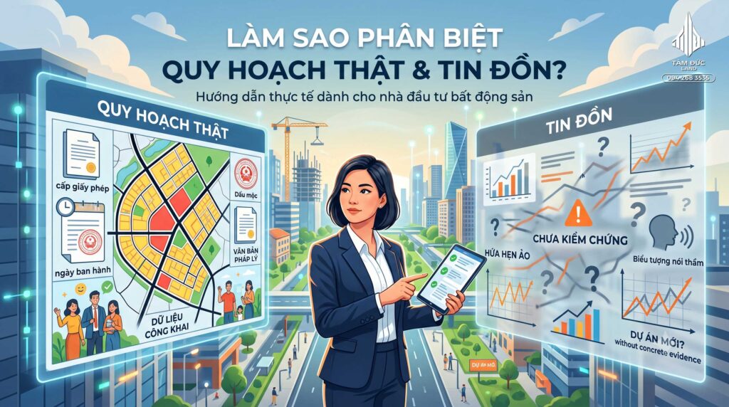 Làm sao phân biệt quy hoạch thật và tin đồn?