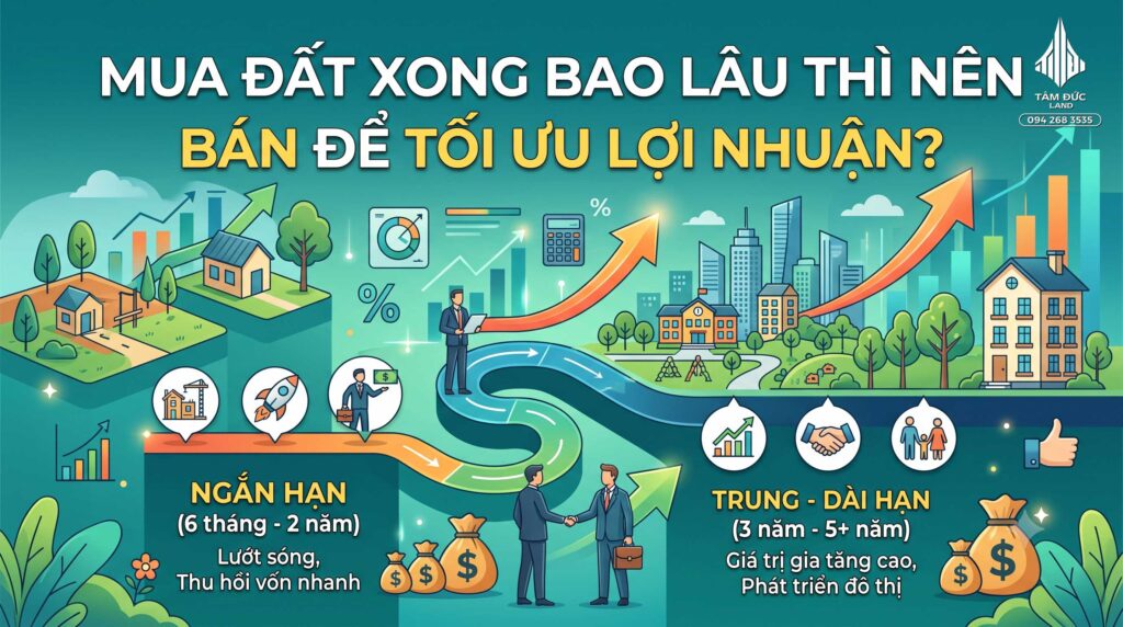 Mua đất xong bao lâu thì nên bán để tối ưu lợi nhuận?