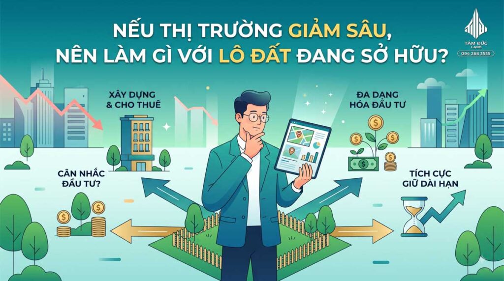 Nếu thị trường giảm sâu, nên làm gì với lô đất đang sở hữu?