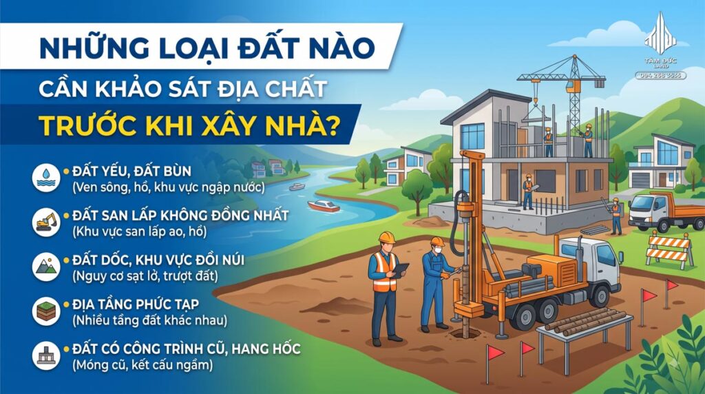 Những loại đất nào cần khảo sát địa chất trước khi xây nhà? | Đức BĐS Ninh Bình
