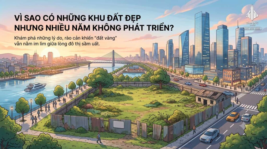Vì sao có những khu đất đẹp nhưng nhiều năm không phát triển?