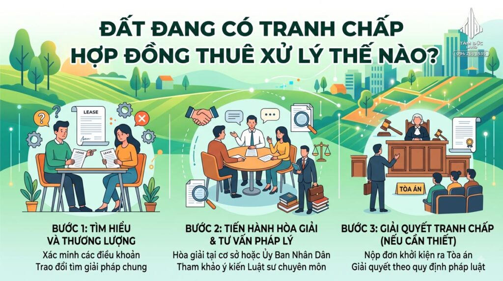 Đất đang có tranh chấp hợp đồng thuê xử lý thế nào? | Đức BĐS Ninh Bình
