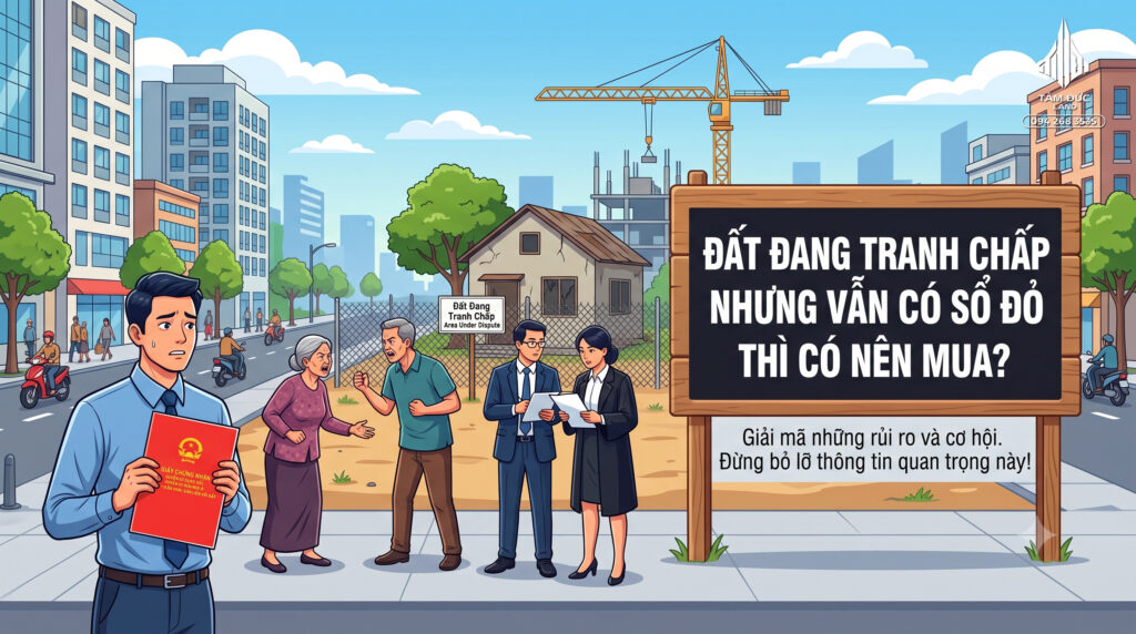 Đất đang tranh chấp nhưng vẫn có sổ đỏ thì có nên mua? | Đức BĐS Ninh Bình 1 Đất đang tranh chấp nhưng vẫn có sổ đỏ thì có nên mua? | Đức BĐS Ninh Bình