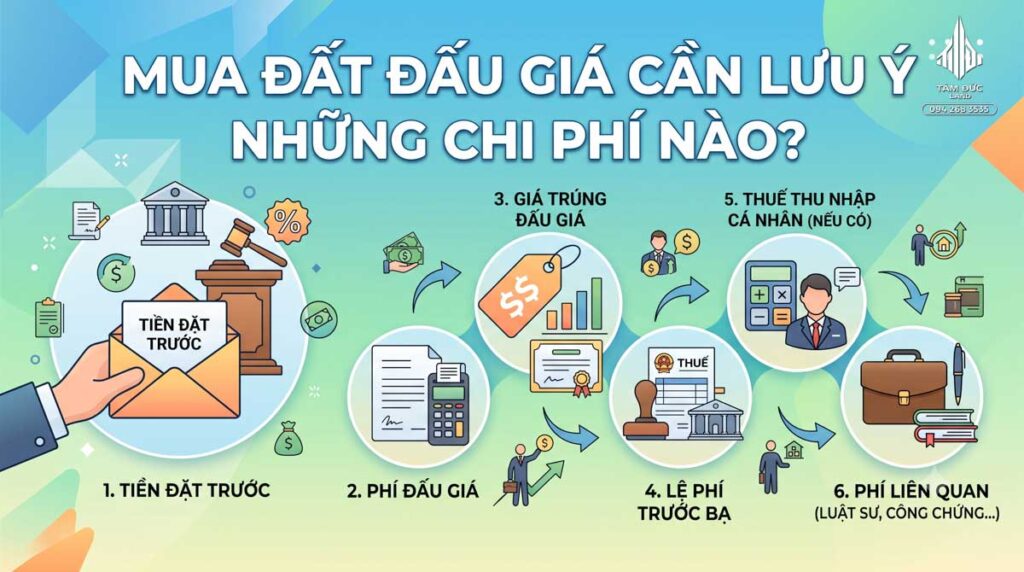 Mua đất đấu giá cần lưu ý những chi phí nào? | Đức BĐS Ninh Bình